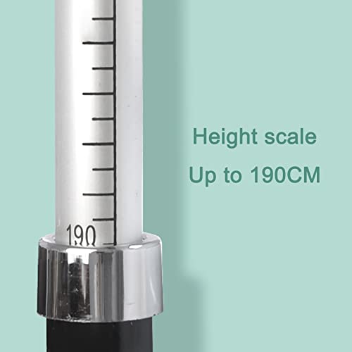 Adjustable Mechanical Column Scale - Easy Read Bathroom Scale with Oversized Dial, Telescopic Pole up to 190cm, Max Weight 120kg, Perfect for Home & Gym Use