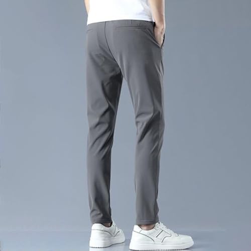 Men's Stretch Slim Fit Business Dress Pants Casual Flat Front Golf Pants Lightweight Work Slacks for Men2