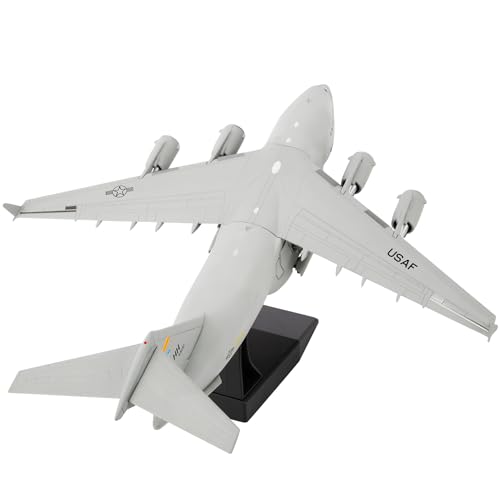 Sky Trek 1/200 Fighter Jet Model Air Force C-17 diecast Military Airplanes Aircraft kit for Collection and Gift