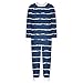 Women's Fuzzy Striped Winter Pajamas Set Long Sleeve Fleece Soft Pjs Top & Pants Sleepwear 2Pcs Lounge Sets with Pockets