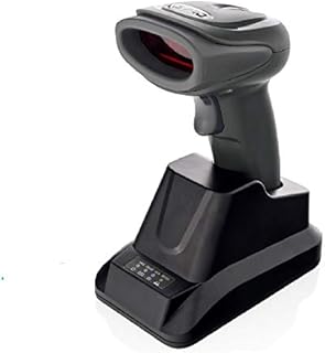 LS-PRO Wireless Barcode Scanner with USB Cradle Receiver Charging Base, 2.4GHz Handheld 1D Cordless Laser Barcode Reader, UP to 150Ft Transmission Range, long-life Battery 2200mAh, 1 Year Warranty.