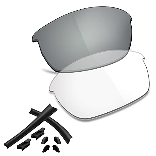 Image of Polarized Replacement Lenses & Rubber Kits for Oakley Flak Jacket OO9009 Sunglass