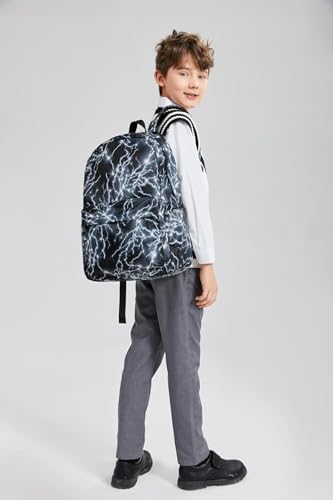 Reapta GH-HJ Boys And Girls School Backpacks Lightning Logo Backpacks Laptop Teen Waterproof Lightweight Backpacks thumb #7