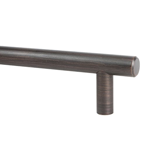 Rok Hardware 4-1/4" (108Mm) Center Oil-Rubbed Bronze Contemporary Euro Style Solid Metal Kitchen Cabinet Drawer Door Handle Pull 5-13/16" (148Mm) Length Rokh1012Orb (1, Oil-Rubbed Bronze) #TOP3