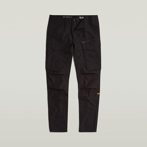 Pantalon Rovic G-Star Cargo Noir Coupe Ajustée pour Éviter les Genoux Déformés