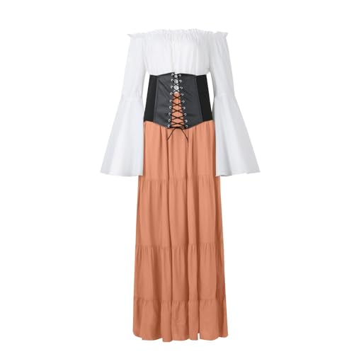 Robe médiévale femme pour halloween et cosplay gothique chic