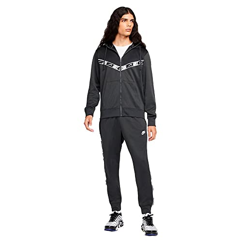 Nike M NSW Repeat PK FZ sudadera con capucha y cremallera completa para hombre en negro 6