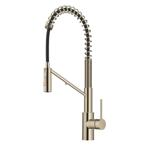 Image of KRAUS Oletto 2-in-1 Commercial Style Pull-Down Single Handle Water Filter Kitchen Faucet for Reverse Osmosis or Water Filtration System in Spot-Free Antique Champagne Bronze, KFF-2631SFACB