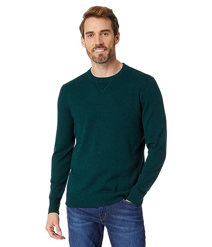 Smartwool Men's Sparwood Merino Wool Crew Sweater (Regular Fit), Emerald-Black Marl, XX-Large