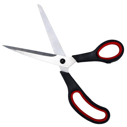 Ideen mit Herz Softgrip-Scheren aus Edelstahl | 3 Stück: 24,5 cm, 20 cm und 17 cm | Scheren-Set für Zuhause, Haushalt, Handwerk, Schule, Basteln und Büro