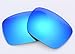 NicelyFit Polarized Replacement Lenses Lens for Compatible with Oakley Holbrook Sunglasses Frames (Ice Blue Mirror)