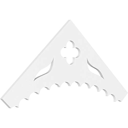 60"W x 25"H x 1 1/2"P (10/12) Pitch Wellington Signature Urethane Gable Pediment, Primed Tan