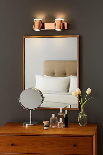 Image of FILLISKA 3 in 1 Double Wall spot /Picture /Display /Mirror Light with Adjustable Head and Colour Changing Function (RoseGold-6523)(1 Year Warranty)