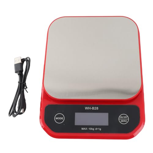 Báscula digital de cocina con pantalla LCD transparente y sensor de alta precisión para hogar