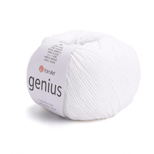 Image of YarnArt Genius Soft Cotton Blend Yarn, 1 Pack (1.76 oz / 174 Yds)