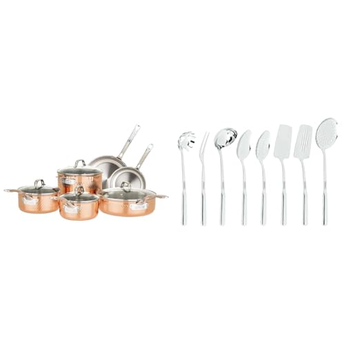 Best Wirecutter Cookware Set 3 Viking Culinary 3-Ply Stainless Steel Hammered Copper Clad Cookware Set