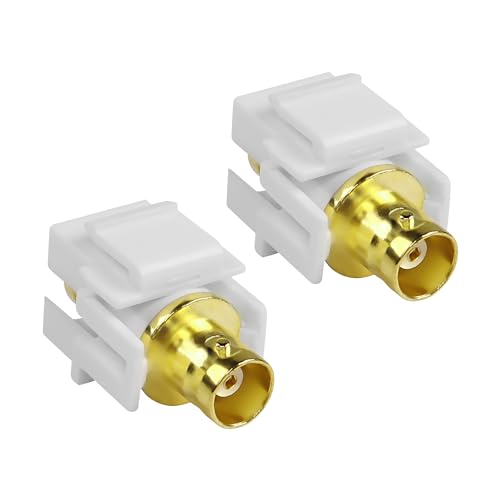Adaptador BNC hembra keystone para placa de pared en pack de 2 unidades 1