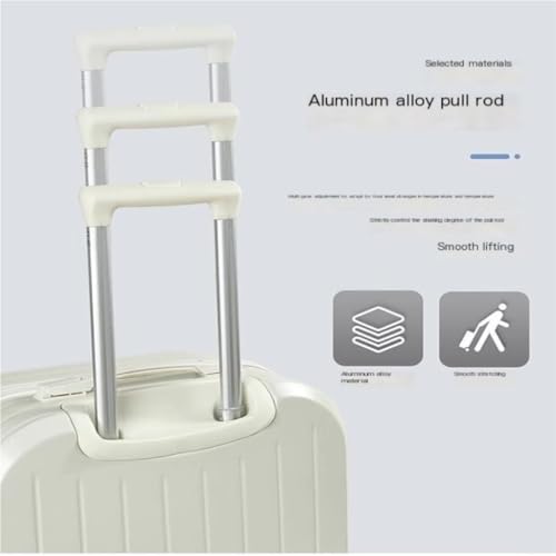 PANKERS Suitcase Business Trip Small 18-inch Suitcase Women's Fashionable Boarding Suitcase Zipper Travel Trolley Case Suitcases, Green2