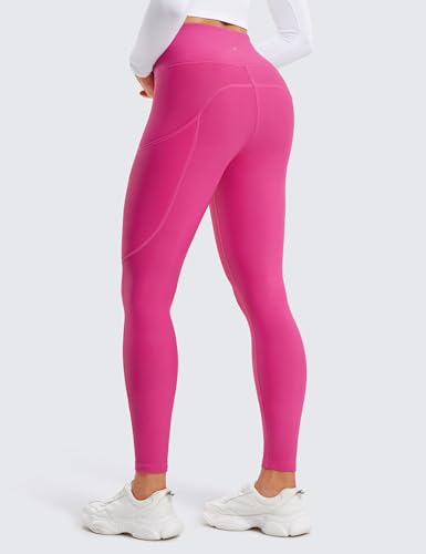 Image of CRZ YOGA Fleece Thermal Leggings Pockets 28'' | Casual, Full Length, Winter, Warm, for Women