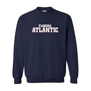 UGP Campus Apparel AW01 – Florida Atlantic Owls Basic Block CREW SWEATSHIRT – Medium – Navy