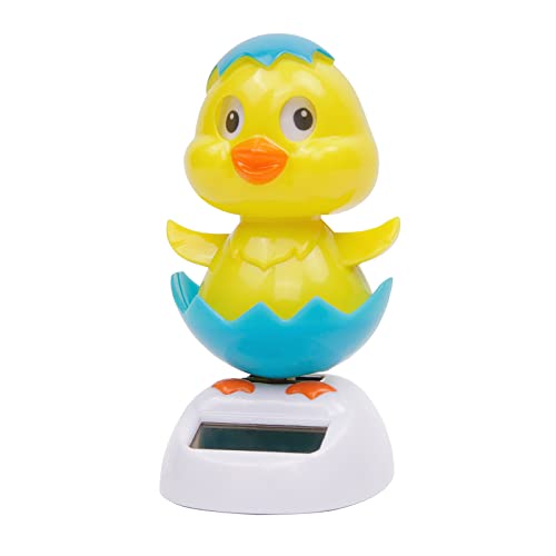 Solar Dancing Nodding Chick Car Dashboard Decoraciones Shaking Body Cover
