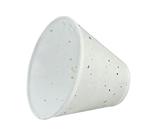 Image of Aspen Creative 32116-9A, Hardback Empire Clip-On Chandelier Lamp Shade, Off-White, 3 inch Top x 6 inch Bottom x 5 inch Slant Height, Set of 9