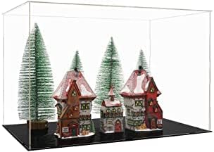 Miniatura 3 de Caja expositora de acrílico transparente, versátil exhibidor de coleccionables, a prueba de polvo con base gruesa, para exhibición, figuras de