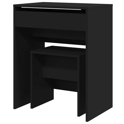 Eleganz Tocador con taburete color negro