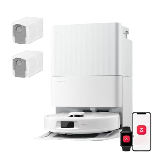 roborock Qrevo S Pro Set Saugroboter mit Wischfunktion, verbessert von QV 35A, 18.500 Pa Saugkraft, 75 °C Heißwasser-Moppreinigung, Anti-Tangle System, Hindernisvermeidung, All-in-One Dock (Weiß)