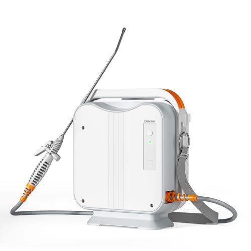 Diivoo Pulvérisateur Électrique 5L, Buse Réglable (Brouillard/Jet), Réservoir Graduel, Sangle Réglable,Batterie Rechargeable 2000mAh, Pulvérisateur à...