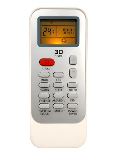 Image of Upix AC Remote No. 129 (with Backlight), Compatible /Replacement for Whirlpool AC Remote Control (Exactly Same Remote Will Only Work)