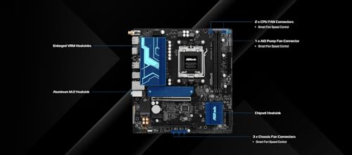 Image of ASRock B850M-X WiFi R2.0 AM5 Micro-ATX Motherboard: Supports AMD Ryzen 9000 /8000 /7000 CPUs, DDR5 8200+ (OC), PCIe 5.0, Wi-Fi 6E, 2.5G LAN, USB-C, BIOS Flashback