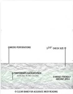 EGP Blank Laser Check Stock - 3 2/3" Bottom Checks With Vouchers, 2500 Sheets, High Security