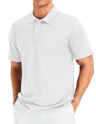 MAGCOMSEN Men's Polo Shirts Short Sleeve Golf Quick Dry Collared Moisture Wicking Athletic Performance Polos2