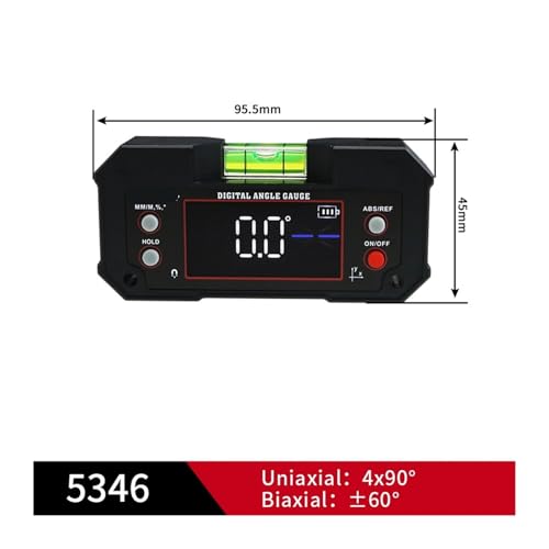 Medidor digital de ángulos con base magnética miniatura 2