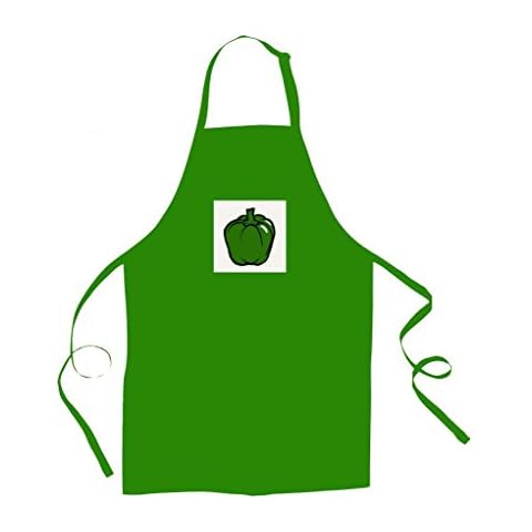 READY STEADY 'GREEN PEPPER' COOK- unisex apron Cover