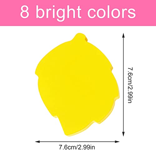 dogmoon Sticky Notes, 560 Sheets 8 Colors Leaves Shape Self Sticky Notes Pad, Bright Post Stickies, Super Sticky Notes Pad - Image 2