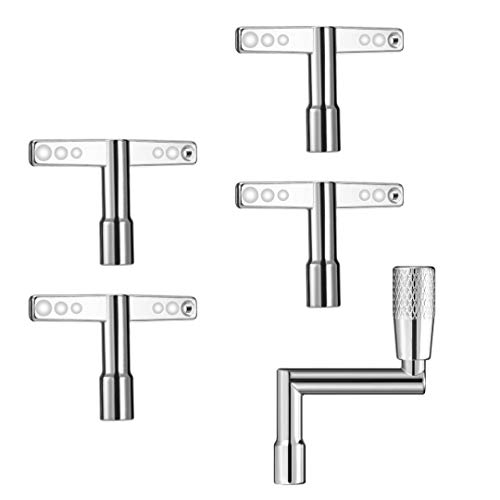 5 Pack Drum Keys with Continuous Motion Speed Key and Universal Drum Tuning Key,General Accessories Tools for Snare Drum,Electronic Drum etc - Thumbnail 2