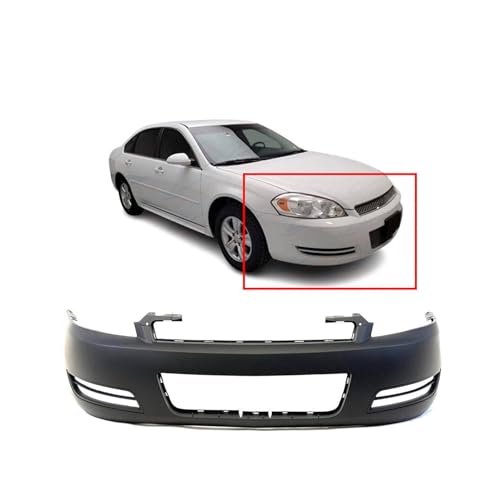 Image of FitParts Compatible with Chevrolet Impala 2006-2013 Front Bumper Cover | Primed, Sedan, Police, Ready to Paint, OEM 10284728, GM1000763