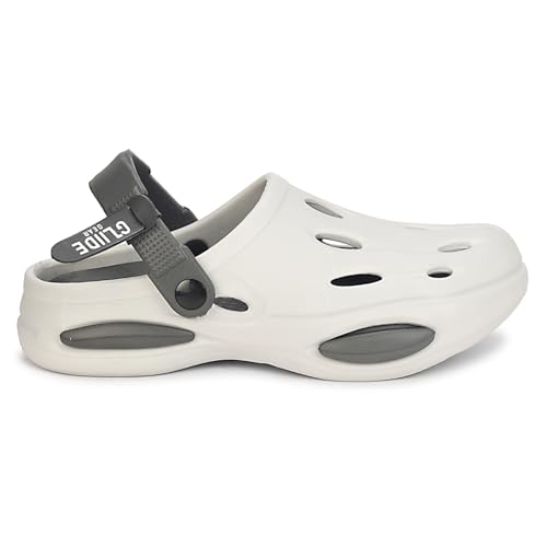 Image of Kraasa Glide Gear Men's Eva Casual Clogs for Everyday use | Sandals with Adjustable Back Strap | Lightweight, Comfortable | Stylish and Waterproof Mules