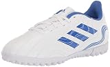 adidas Copa Sense.4 Turf Soccer Shoe, White/Blue/Legacy Indigo, 11 US Unisex Little Kid
