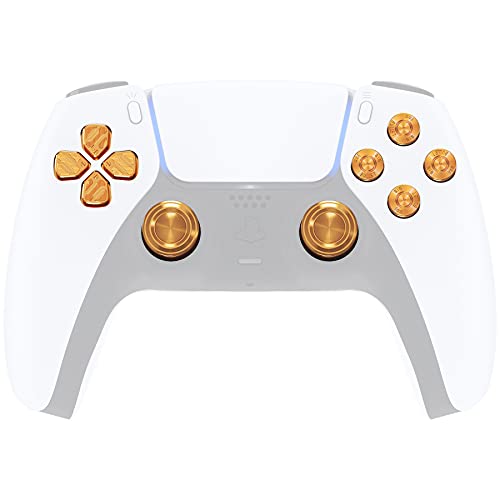 Extremerate JPFE001 Gold Metal Thumbsticks Dpad Abxy Buttons cover