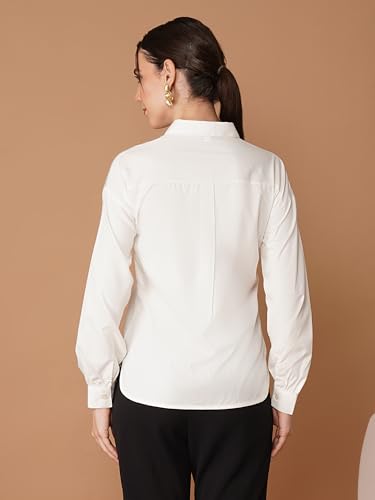 Image of OOMPH! Full Sleeve Stylish Western Drop Shoulder Shirts for Women Regular fit Shirts for Woman