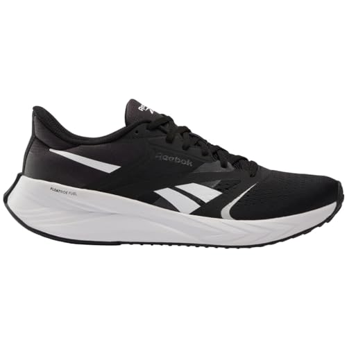 Chiusura con lacci Reebok Energen Tech Plus 2 - Sneaker da Uomo, Colore: Bianco, Nero e Bianco, 45.5 EU