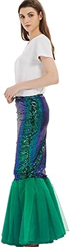 Mermaid Dress Women YiZYiF Womens Mermaid Tail Costume Tulle - Main Image