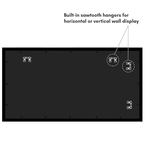 Americanflat 20x40 Picture Frame with Polished Plexiglass - Black Picture Frame - Wide Photo Frames Made of Engineered Wood for Vertical or Horizontal Wall Display - Epic Collection - Black