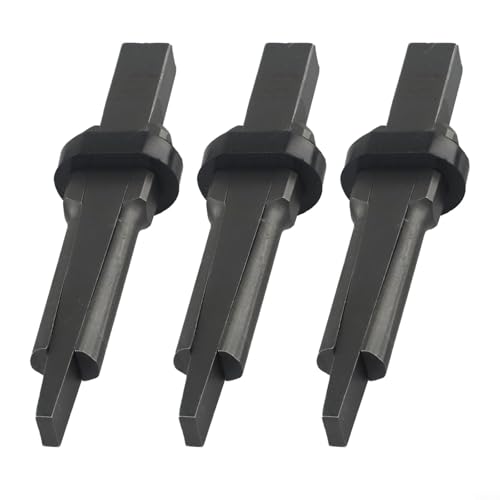 UrbanHui 3PCS Industrial Grade 9/16" Wedge and Feather Shims, Feather and Wedge Stone Splitter Concrete Marble Granite Rock Stone Splitting Hand Tools
