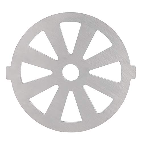 2pcs Meat Grinder Blades Meat Grinder Plate Discs Stainless Steel Food Grinder Accessories Blade 304 Stainless Steel Cutting Plate 7mm/0.3in ID for 5#/B Type Meat Grinder(1#)