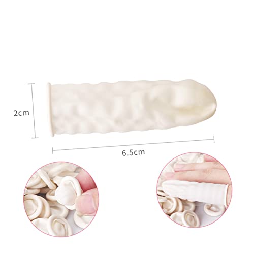 FRCOLOR 700 Pçs Protetor De Polegar Pontas De Dedos De Borracha Guantes Desechables Roer Unhas Para