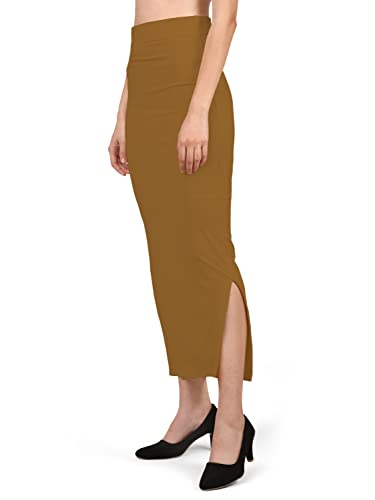 Image of Mehrang Stretchable Saree Shapewear Petticoat for Women, Cotton Blended,Petticoat,Skirts for Women,Shape Wear Dress for Saree